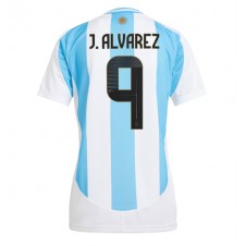 Argentina Julian Alvarez #9 Hemmatröja Dam Copa America 2024 Korta ärmar